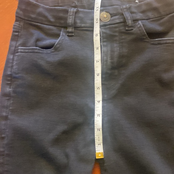 American Eagle SIZE 2 Women’s Extreme Stretch High Rise Black Jeans Skinny - Picture 9 of 10